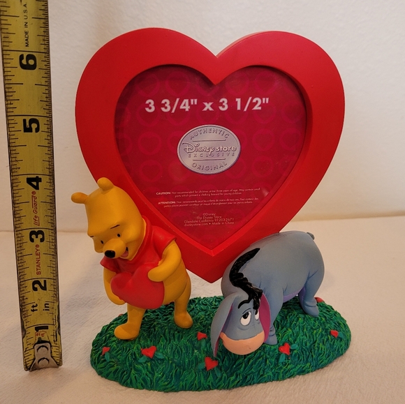 Disney Store Winnie The Pooh Red Heart Shaped Picture/Photo Frame. - Picture 7 of 11